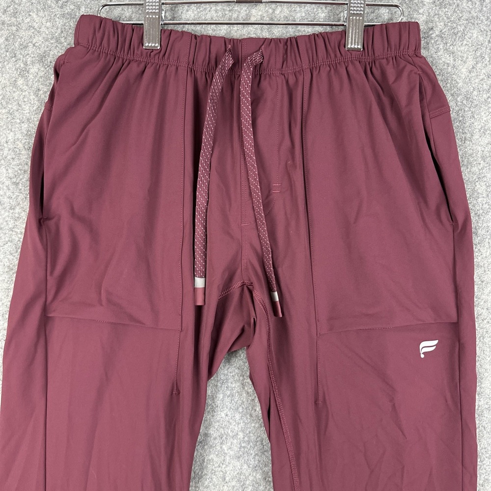 Fabletics Jogger Pants Mens Small Burgundy The One Stretch Athleisure PT2252152